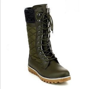 Refresh Polar Quilted Lace-Up Boots